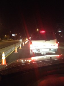 DUI Checkpoint in Santa Clarita.